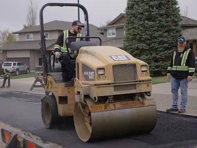 paving residential street