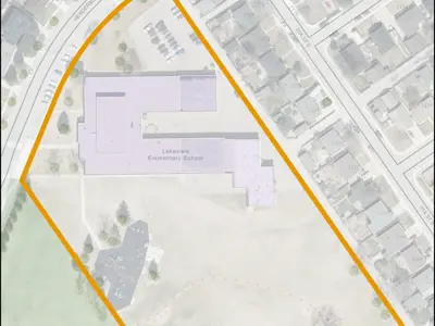 Lakeview School Park Map Outline