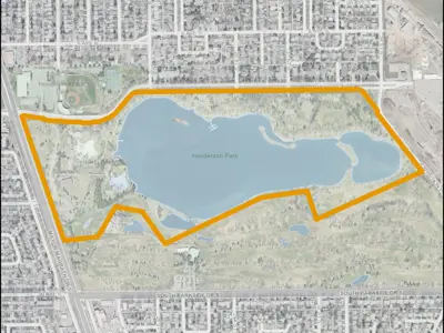 Henderson Lake Park Map Outline