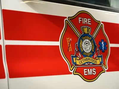 Lethbridge Fire EMS Truck Crest 