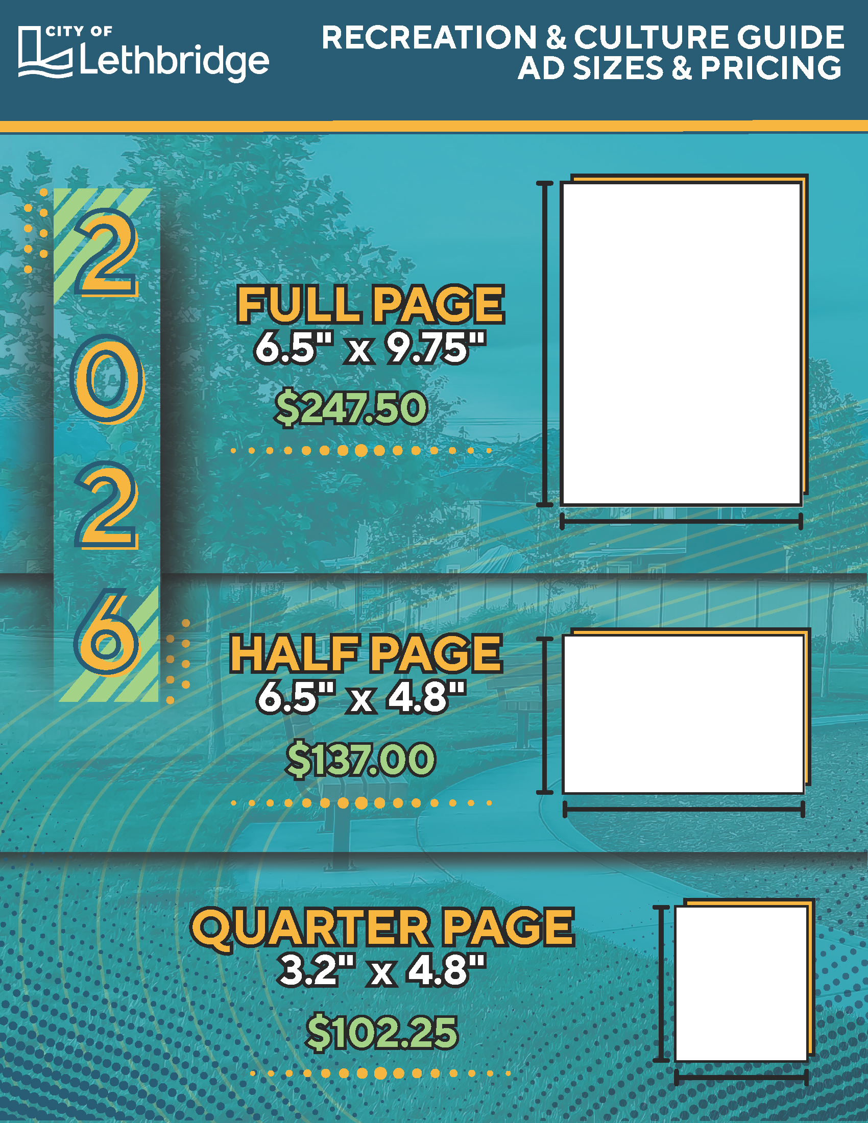 Recreation & Culture Guide Ad Sizes & Pricing