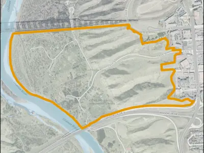 Indian Battle Park Map Outline