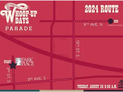 Whoop Up Days Parade Route 2024