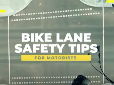 Bike Lane Tips for Motorists graphic