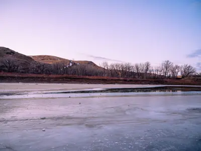 River bottom winter