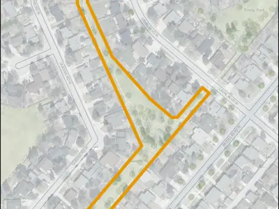 Queens Park Map Outline