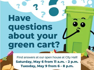 Green Cart Open house graphic