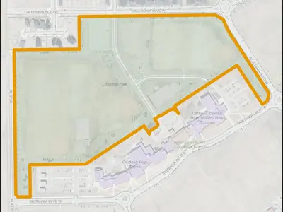 Crossings Park Map Outline