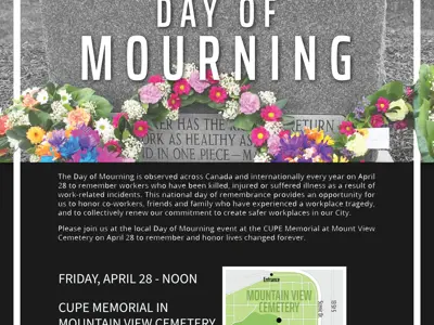 Cupe Day of Mourning 2023 tombstone