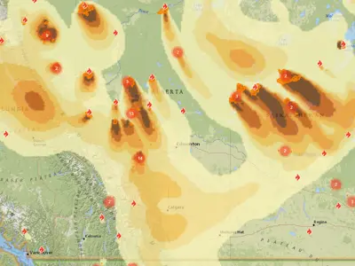 Fire smoke forecast 05 16 2023