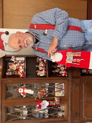 Ken Orich with Christmas collection