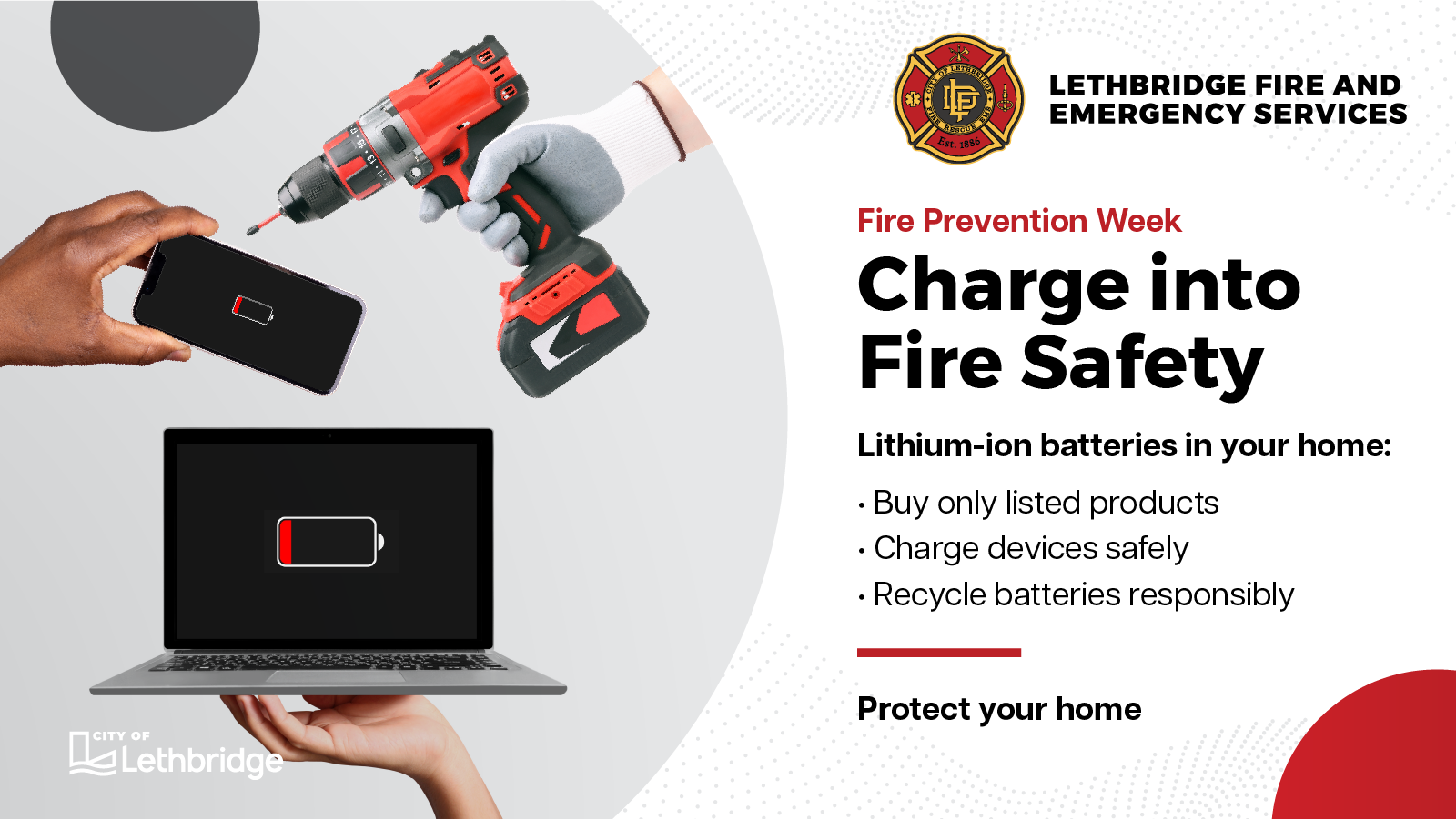 'Charge into Fire Safety' during Fire Prevention Week, October 5-11, 2025
