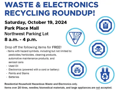 Household Hazardous Waste Round up 2024 graphic