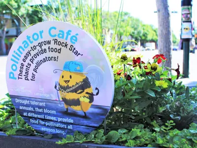 Pollinator Cafe sign 