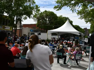 Festival Square Grand Opening Band Audience