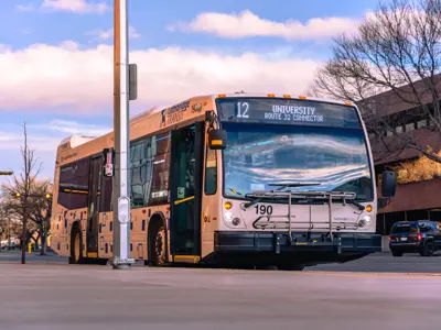 Transit Bus Stop Downtown