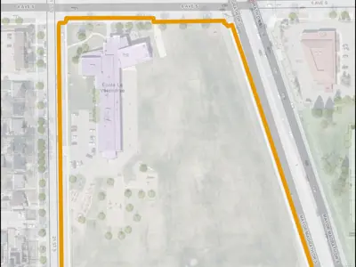 Ecole La Verendrye Park Map Outline